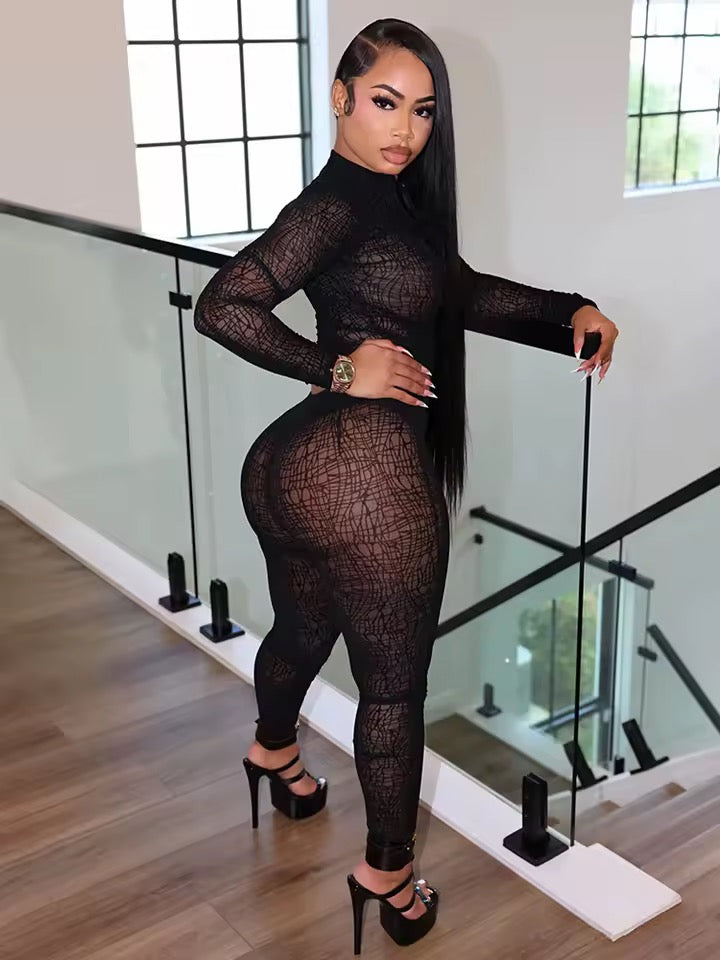 Black Widow Pant Set