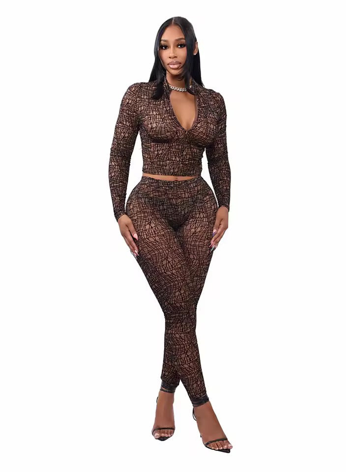 Black Widow Pant Set