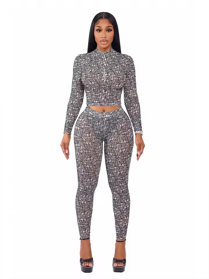 Black Widow Pant Set