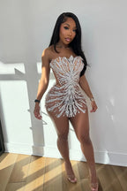 Silver Flare Dress