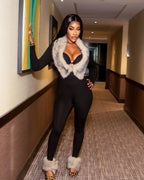 Shania Jumpsuit with Fur Foot Covers