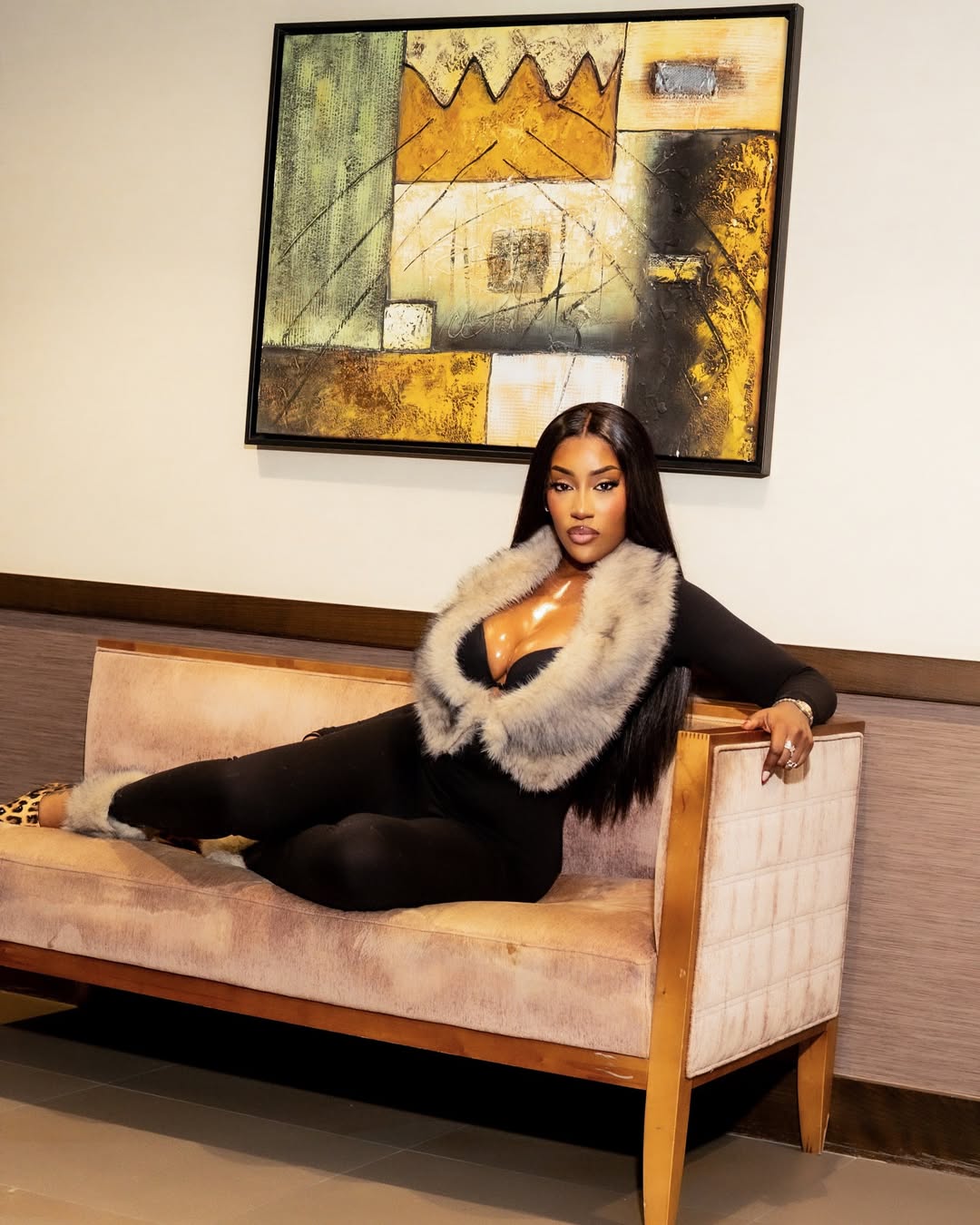 Shania Jumpsuit with Fur Foot Covers